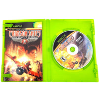 Crimson Skies High Road To Revenge Nfr Xbox Good - Open Case Showing Disc And Manual
