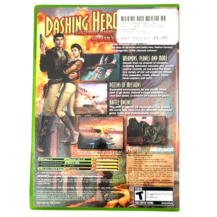 Crimson Skies High Road To Revenge Xbox Good - Cib Back Cover