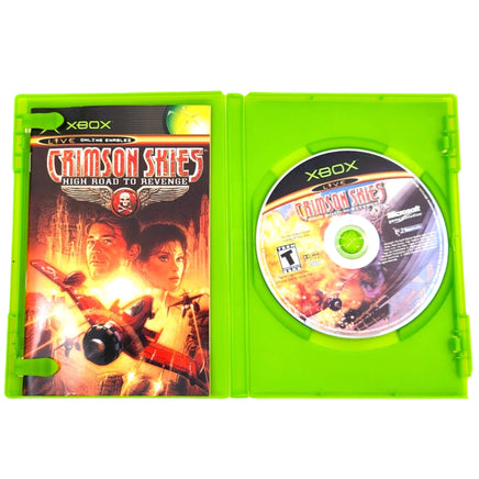 Crimson Skies High Road To Revenge Xbox Good - Case Open With Disc & Manual Inside
