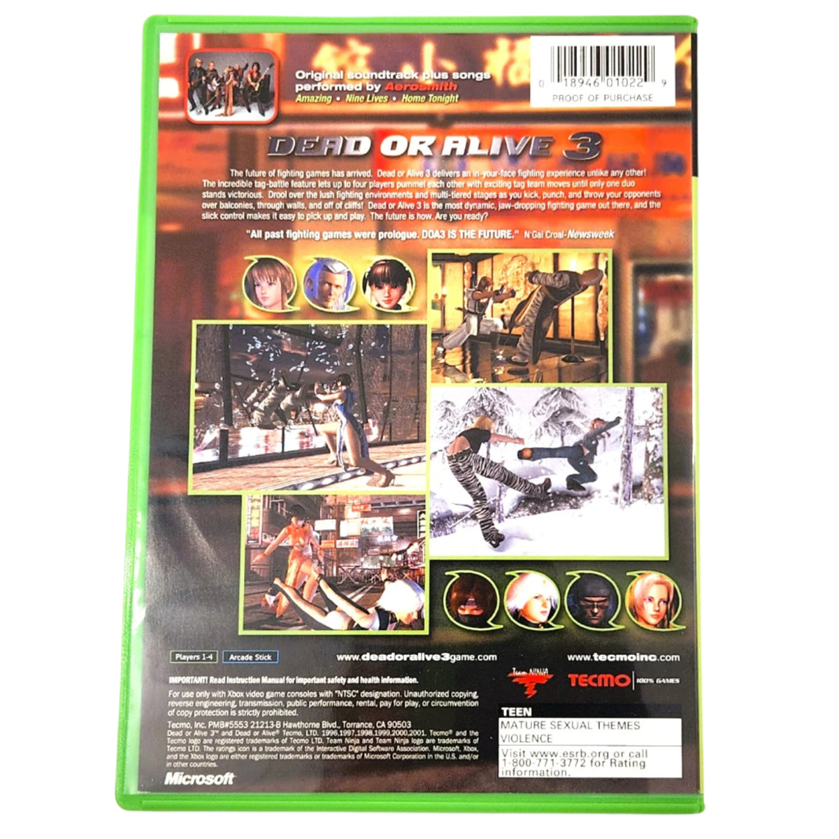 Buy Dead or Alive 3 – OG Xbox Fighting Classic | Manual Included