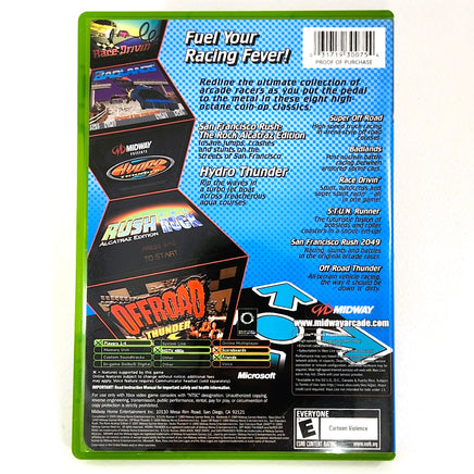 Midway Arcade Treasures 3 Xbox Good - Back Cover Art Shown