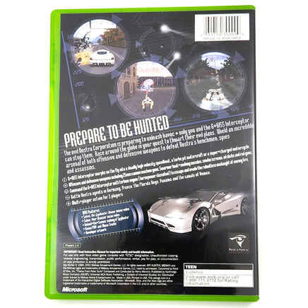 Spy Hunter Xbox Very Good - Back Of Game Case