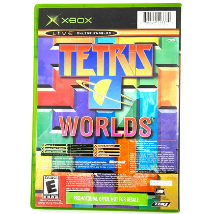 Star Wars The Clone Wars Tetris Worlds Xbox Good - Back Cover Art Shown