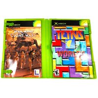 Tetris Worlds Star Wars The Clone Wars Xbox Good - Both Manuals Shown Inside Open Case