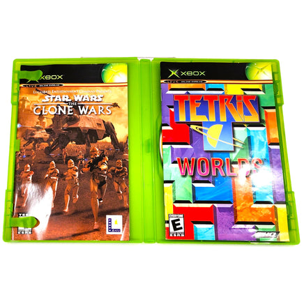 Tetris Worlds Star Wars The Clone Wars Xbox Good - Both Manuals Shown Inside Open Case