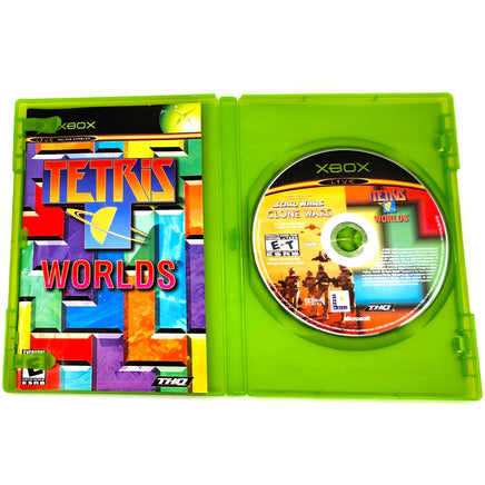 Tetris Worlds Star Wars The Clone Wars Xbox Good - Game Disc And Manual Inside Open Case