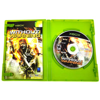 Without Warning Xbox Good - Open Case Displaying Game Contents