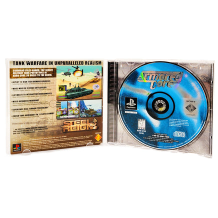 Armored Core PlayStation 1 Good - CIB Showing Open Case Disc And Manual