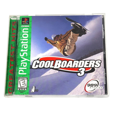 Cool Boarders 3 Greatest Hits Playstation 1 Very Good - Front Of Retail Game Box