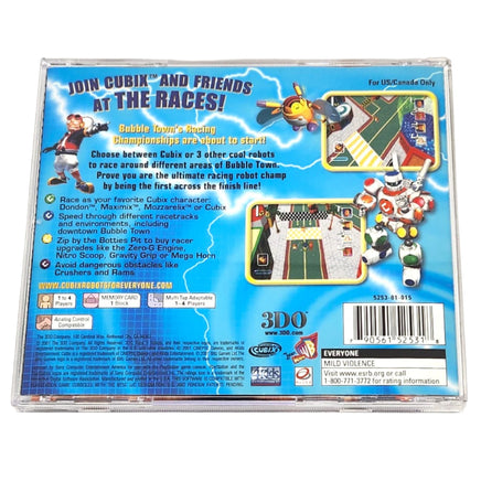 Cubix Robots For Everyone Race N Robots Playstation 1 Good - Rear Cover Shown