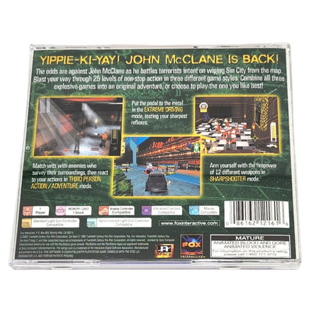 Die Hard Trilogy 2 Viva Las Vegas Playstation 1 Very Good - Back Artwork Displayed