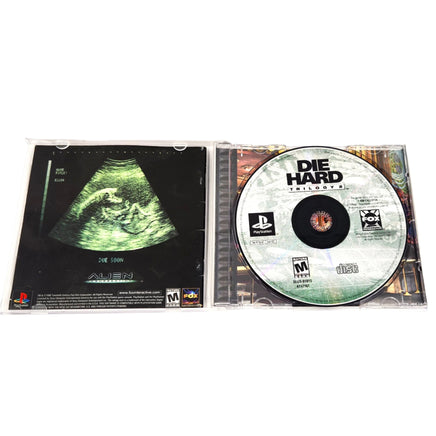 Die Hard Trilogy 2 Viva Las Vegas Playstation 1 Very Good - Open Case Displaying Game Contents