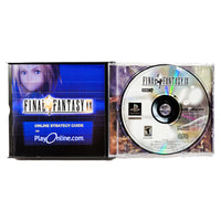 Final Fantasy IX PlayStation 1 Like New CIB - Open Jewel Case With Disc 4 And Online Strategy Guide Displayed