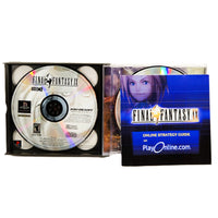 Final Fantasy IX PlayStation 1 Like New CIB - Open Jewel Case With Disc 3 And Online Strategy Guide Displayed
