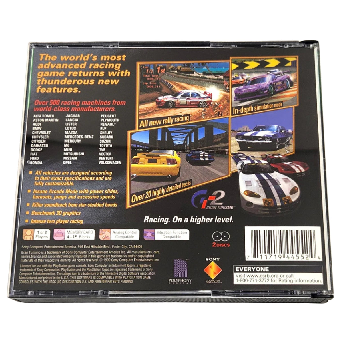 Gran Turismo 2 – PlayStation 1 (PS1) | Version japonaise