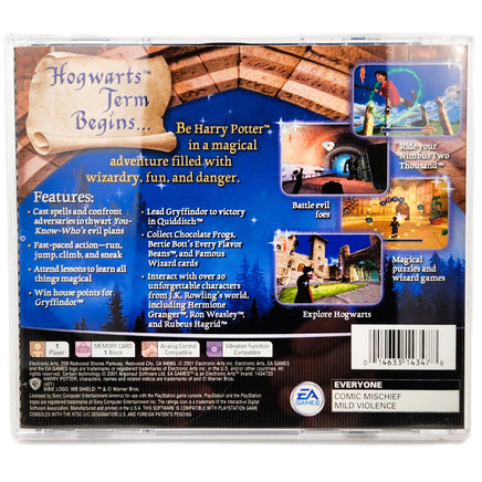 Harry Potter And The Sorcerers Stone Playstation 1 Very Good - Back Of Game Case