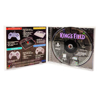 Kings Field PlayStation 1 Very Good CIB - Open Case Showing Disc And Manual