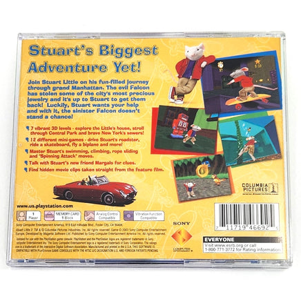 Stuart Little 2 Greatest Hits Playstation 1 Very Good - Rear Cover Art