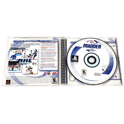 Madden Nfl 2001 Playstation 1 Good - Open Jewel Case With Disc And Manual