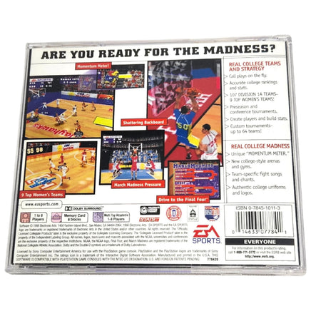 NCAA March Madness 98 Playstation 1 Good - Rear Cover Shown