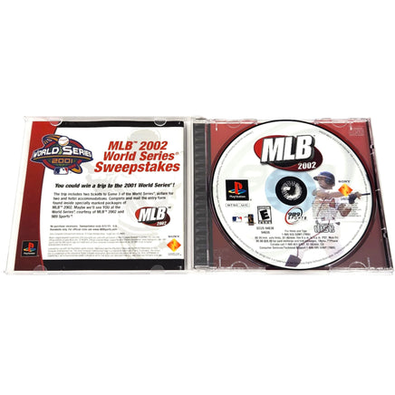 Mlb 2002 Playstation 1 Like New - Inside Contents Of Retail Game Box
