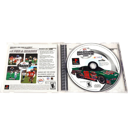 Nascar Thunder 2002 Playstation 1 Like New - Open Case Showing Disc And Manual