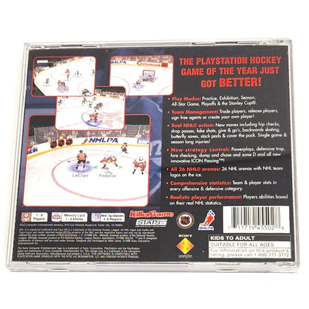 NHL Faceoff 97 Playstation 1 Good - Cib Back Cover