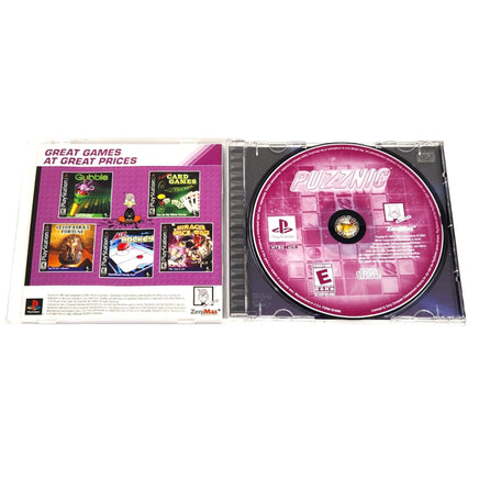 Puzznic Playstation 1 Like New - Case Open – Disc And Manual Shown