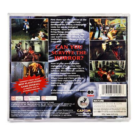 Resident Evil 2 Greatest Hits PlayStation 1 Very Good CIB - Rear Cover Shown