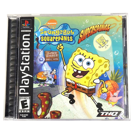 Spongebob Squarepants Super Sponge Playstation 1 Like New - Front Of Game Case