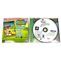 Spongebob Squarepants Super Sponge Greatest Hits Playstation 1 Very Good - Case Open – Disc And Manual Shown