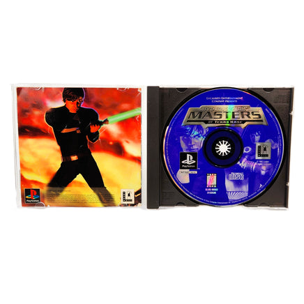 Star Wars Masters Of Teras Kasi PlayStation 1 Acceptable Loose - Showing Open Case Disc And Manual