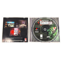Tom Clancys Rainbow Six Playstation 1 Good - Case Open – Disc And Manual Shown