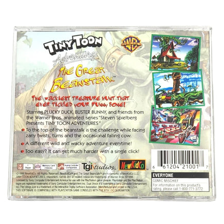 Tiny Toon Adventures The Great Beanstalk Playstation 1 Like New - Cib Case – Rear View