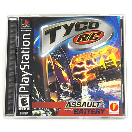 Tyco Rc Assault With A Battery Playstation 1 Like New - Authentic Front Cover Art