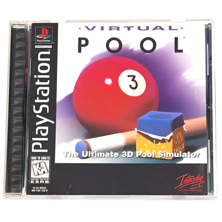 Virtual Pool Playstation 1 Good - Front Of Retail Game Box