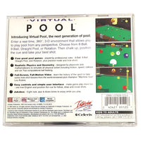 Virtual Pool Playstation 1 Good - Back Jewel Case Art