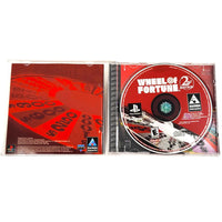 Wheel Of Fortune 2Nd Edition Playstation 1 Good - Case Open – Disc And Manual Shown