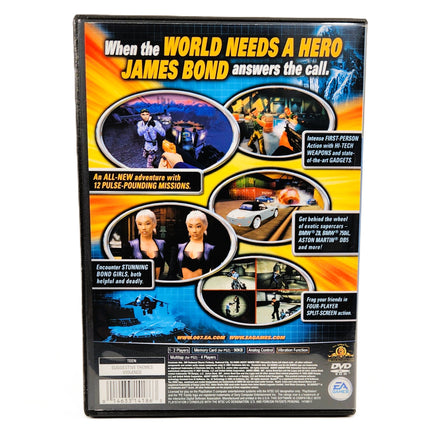 007 Agent Under Fire James Bond PlayStation 2 Very Good CIB - Back Cover Art Shown