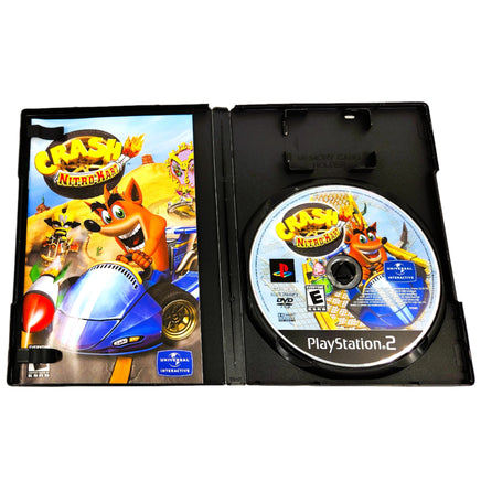 Crash Nitro Kart Playstation 2 Very Good - Open Case Showing Disc And Manual