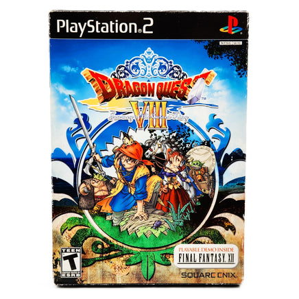 Dragon Quest 8 Journey Of The Cursed King PlayStation 2 Very Good CIB - Game Outer Cardboard Box Front Artwork Shown