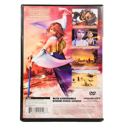 Final Fantasy X PlayStation 2 Very Good CIB - Back Cover Art Shown