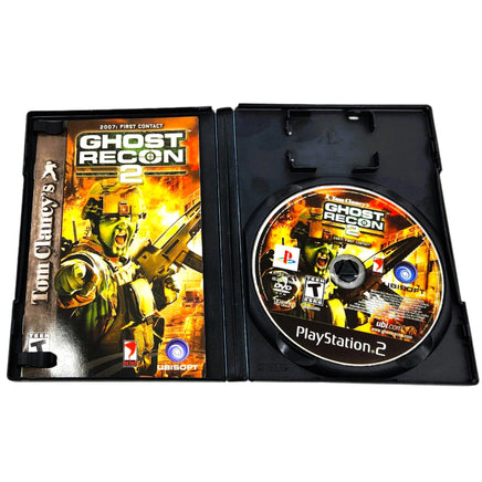 Tom Clancys Ghost Recon 2 First Contact Playstation 2 Very Good - Open Case Showing Disc And Manual