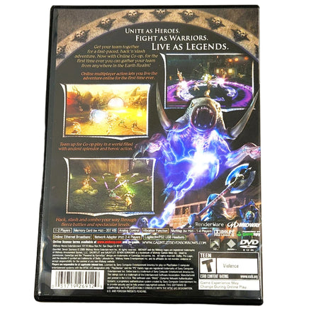 Gauntlet Seven Sorrows Playstation 2 Very Good - Back Cover Art Shown