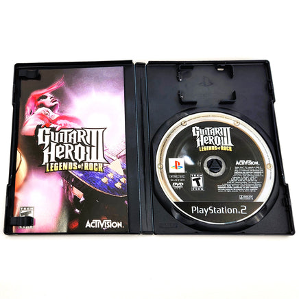 Guitar Hero Iii Legends Of Rock Playstation 2 Very Good - Open Case Showing Disc And Manual