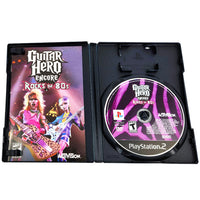 Guitar Hero Encore Rocks The 80S Playstation 2 Good - Cib Showing Open Case Disc And Manual