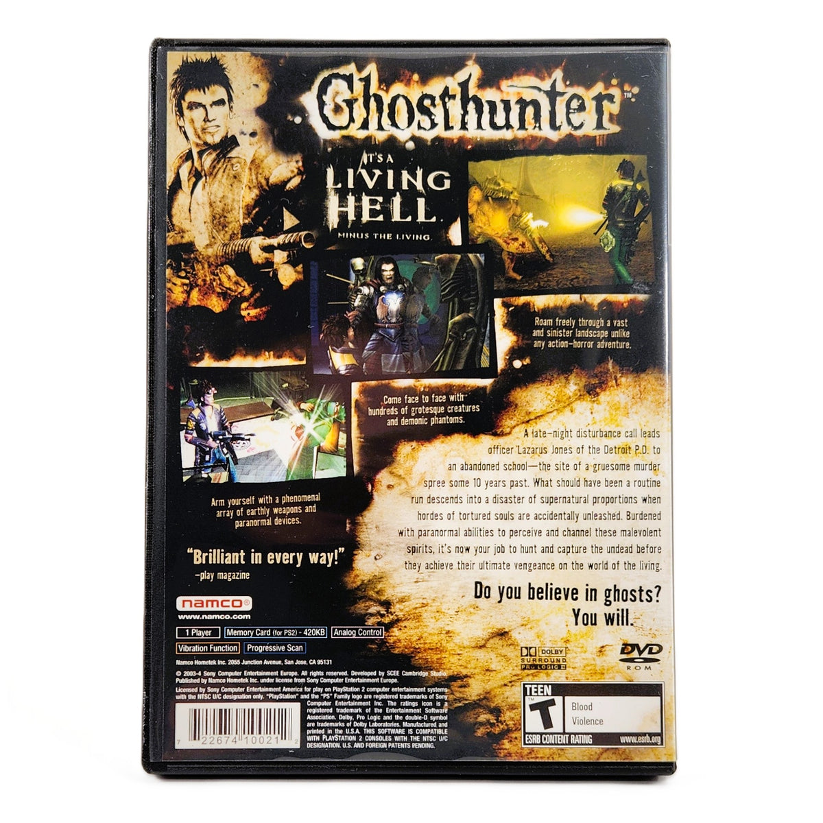 Ghost hunter ps2 version promo FR - Jeux vidéo