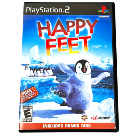 Happy Feet W Bonus Disc Playstation 2 Very Good - Front Of Game Case