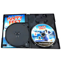 Happy Feet W Bonus Disc Playstation 2 Very Good - Cib Showing Open Case Disc And Manual 1