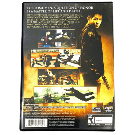 Rise To Honor Jet Li Playstation 2 Very Good - Cib Back Cover